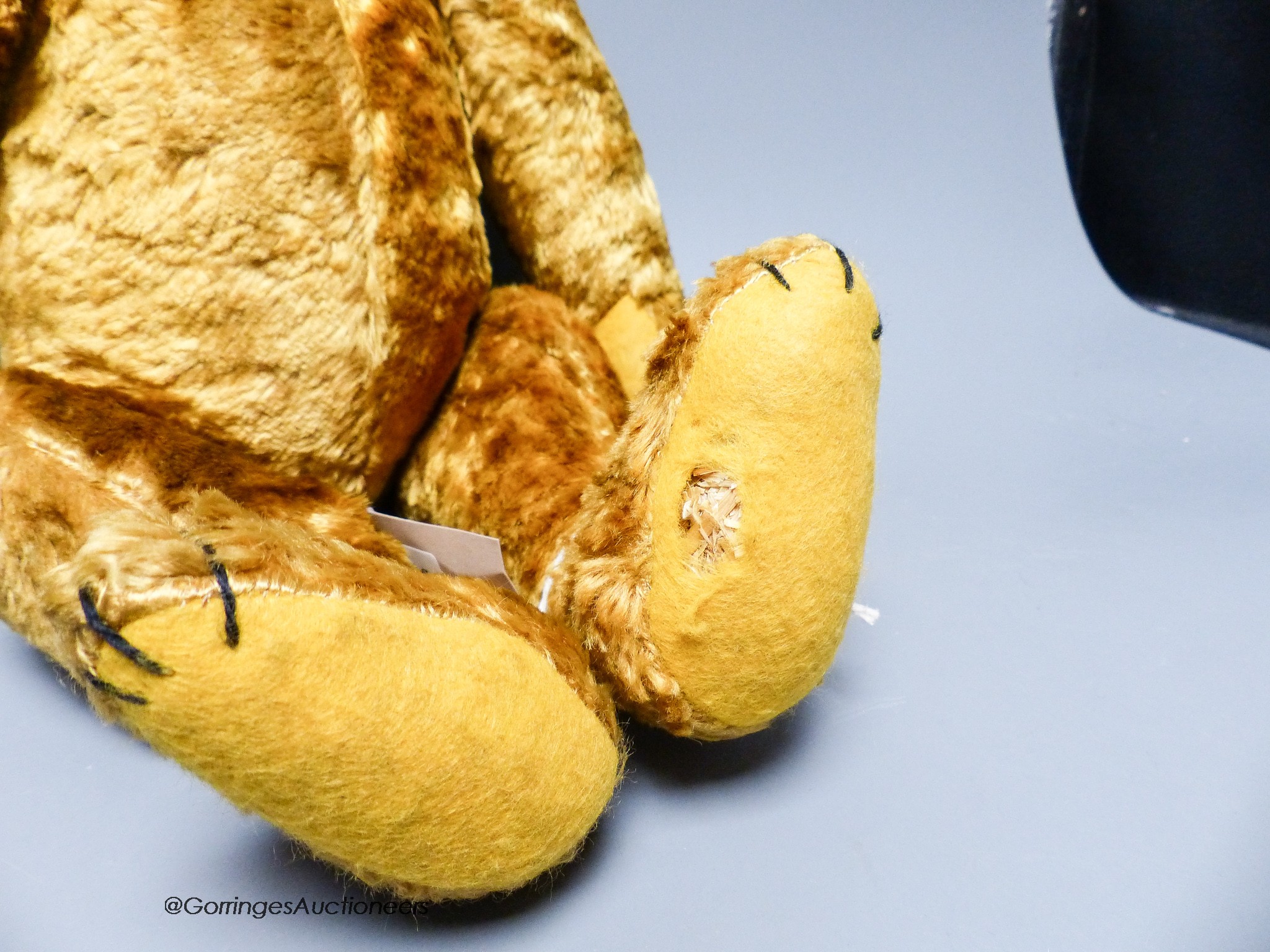 A cotton plush teddy bear, 'Bingo', straw-filled, 41cm